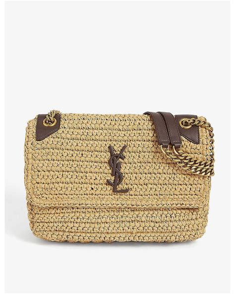 ysl niki large bag|YSL niki raffia bag.